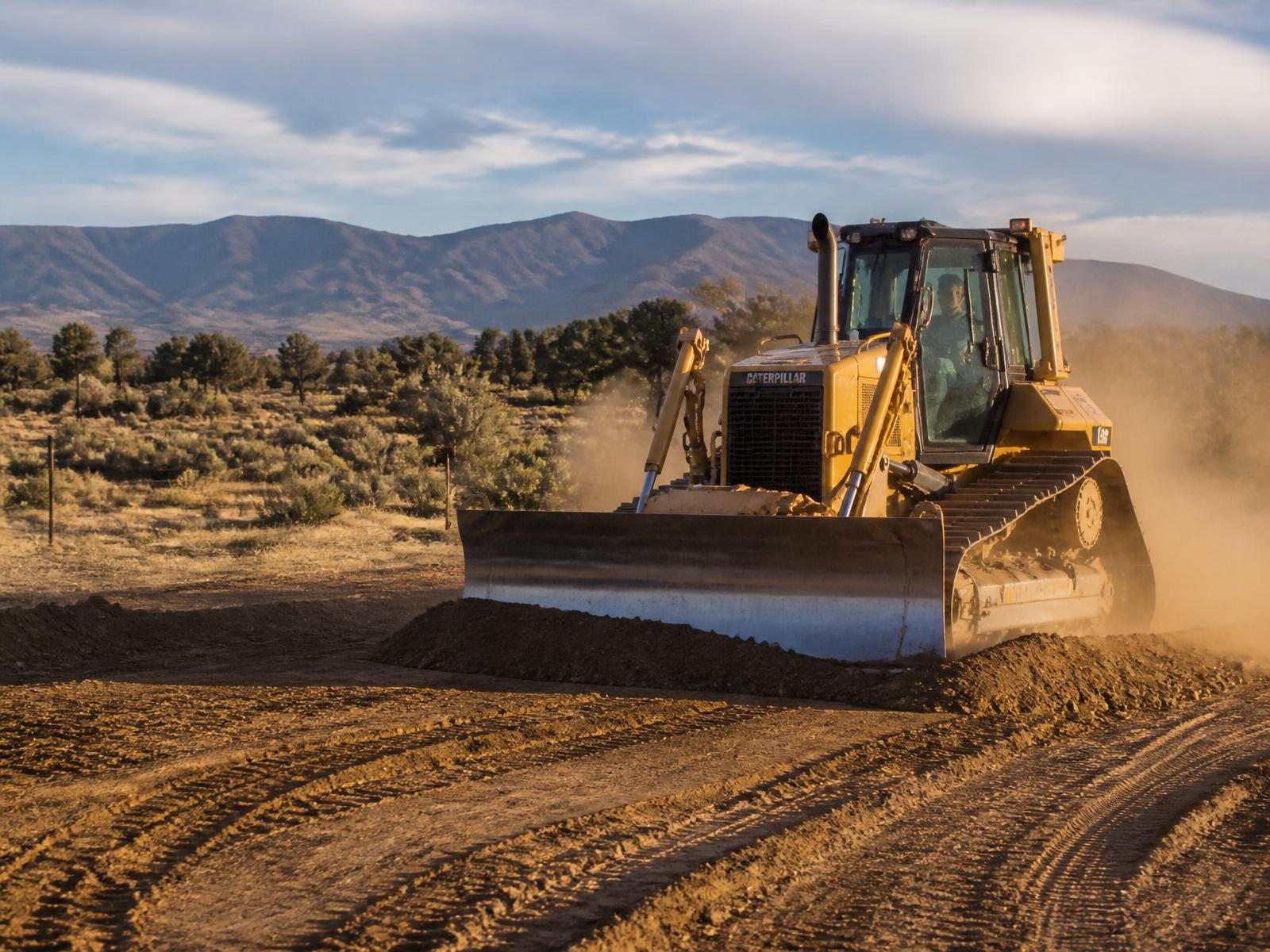 Dozer preparing an Eastern Oregon rural site
